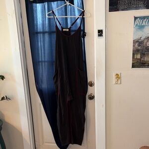 NATURAL LIFE grey Jumpsuit with Red Trim